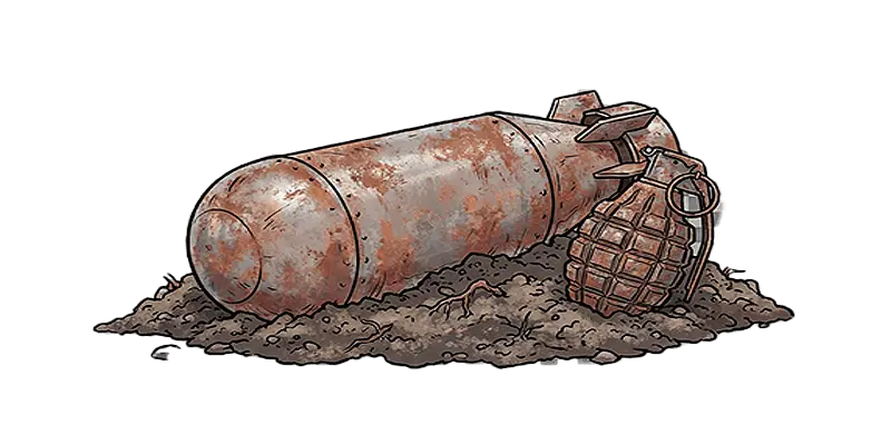 Georadar zur Ortung von Blindg&auml;ngern und Munition im Boden