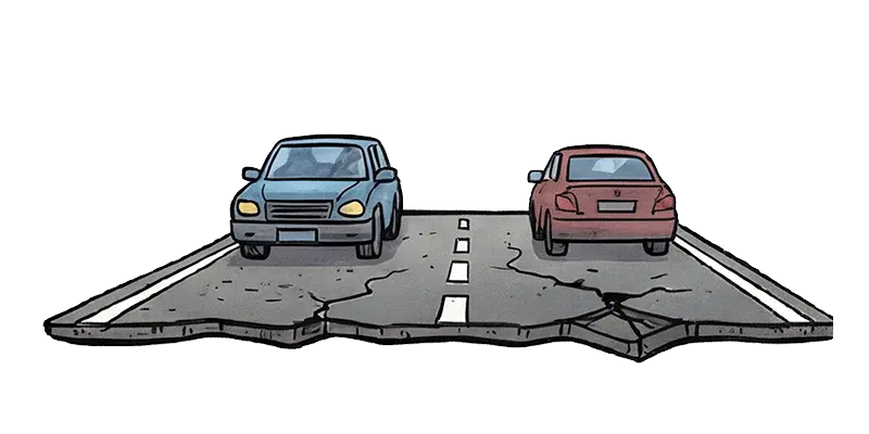 Georadar zur Erkennung von Hohlstellen und Untersp&uuml;lungen unter Stra&szlig;en